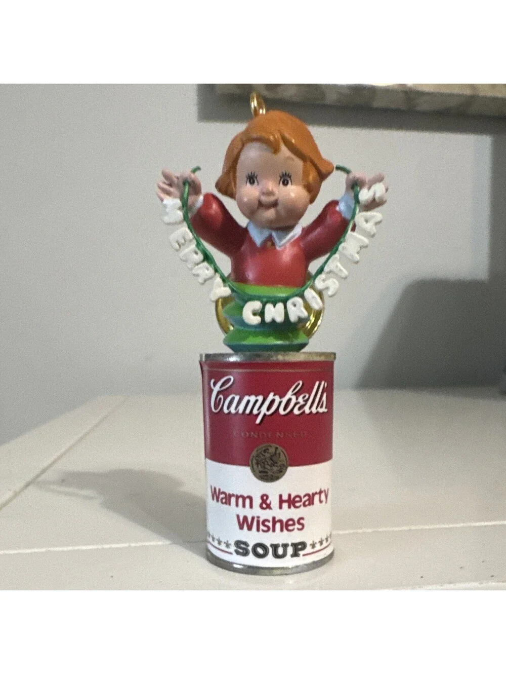 Campbell's Warm And Heath Wishes Soup Christmas Ornament
